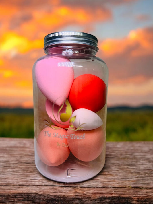 7-Piece Soft Egg-Shape Makeup Blender Set – Smooth, Even Application.