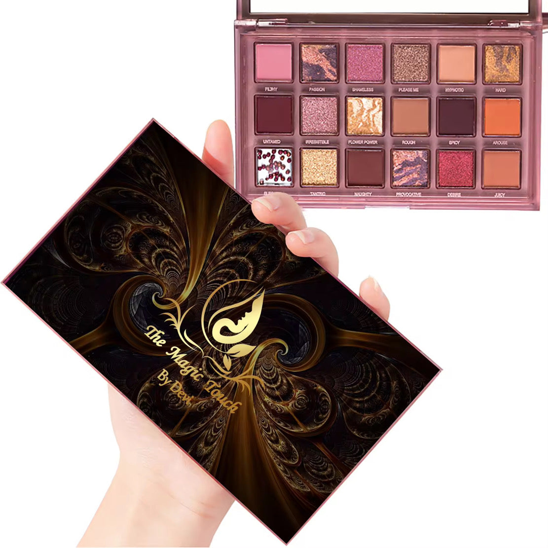 18 Colors Long Lasting Vegan Makeup Matte Shimmer Eyeshadow palette.