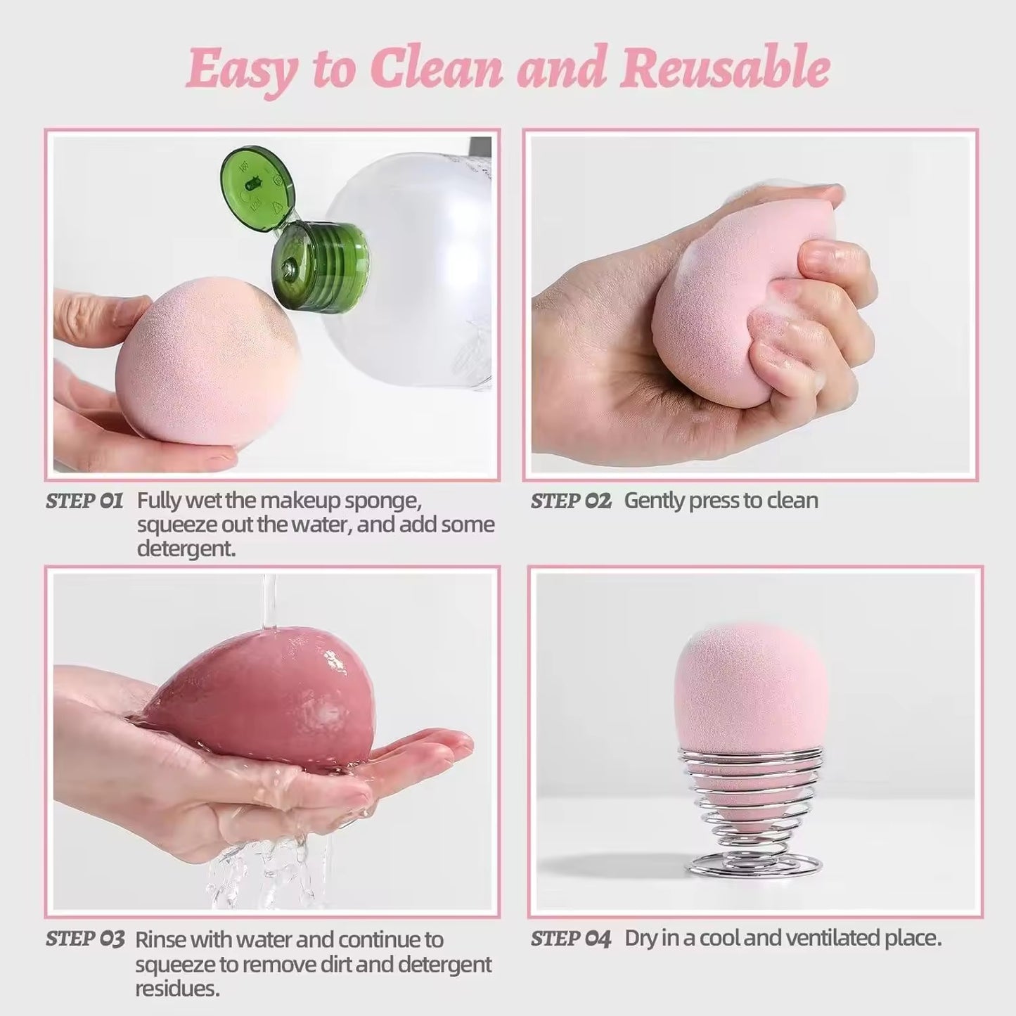 7pcs Egg Shape Soft Foundation
Powder Cosmetic Makeup Blender Beauty.
**,
