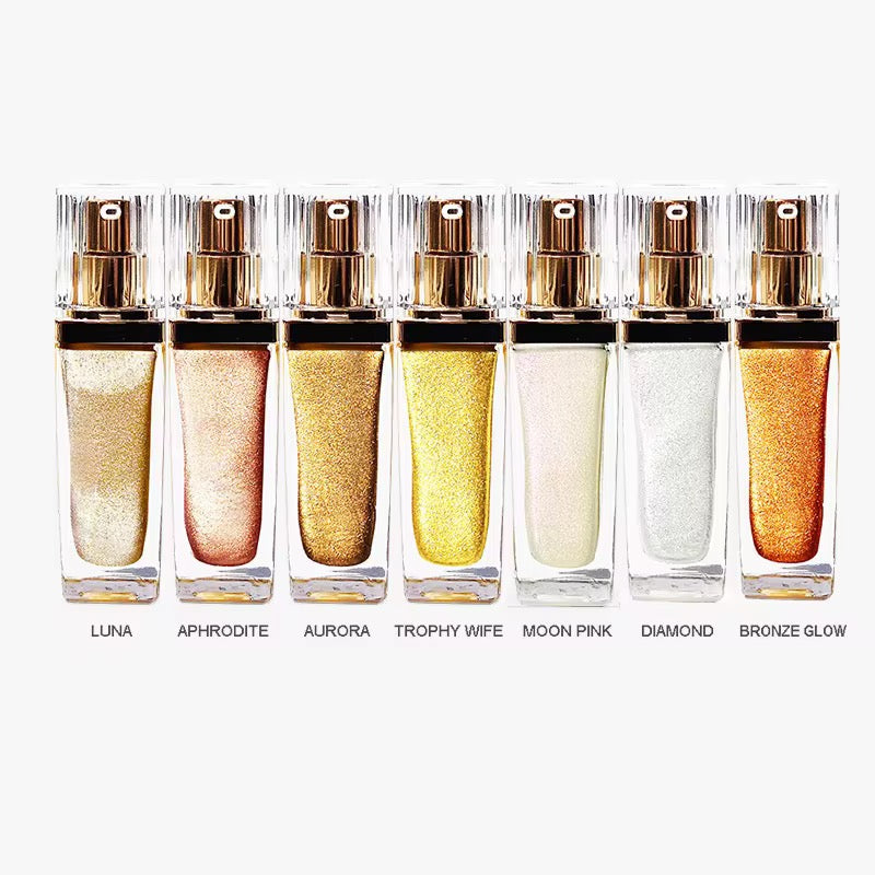 All over body and Face Highlight Glow
Liquid Body Highlighter.