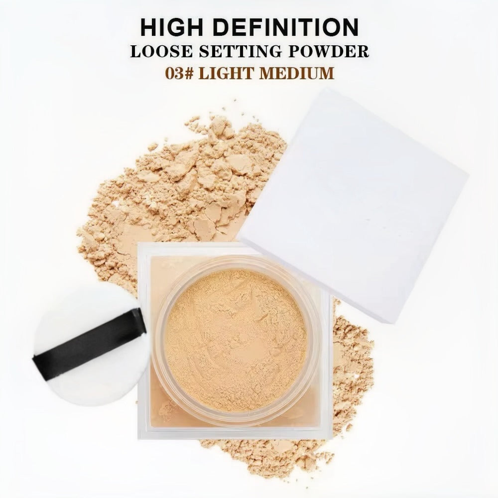 LONG-LASTING • WATER-RESISTANT • OIL-CONTROL • NON-STICKING
BRIGHTENING NIGHT SETTING POWDER.