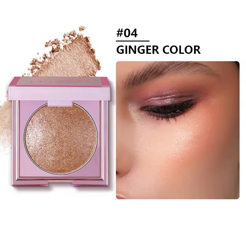 Loose Highlighter Powder & Waterproof Bronzer Highlighter Palette – High-Pigment, Long-Lasting Glow.
