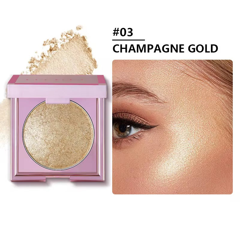 Loose Highlighter Powder & Waterproof Bronzer Highlighter Palette – High-Pigment, Long-Lasting Glow.