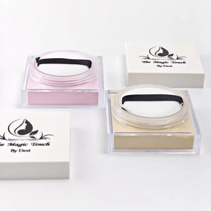 LONG-LASTING • WATER-RESISTANT • OIL-CONTROL • NON-STICKING
BRIGHTENING NIGHT SETTING POWDER.