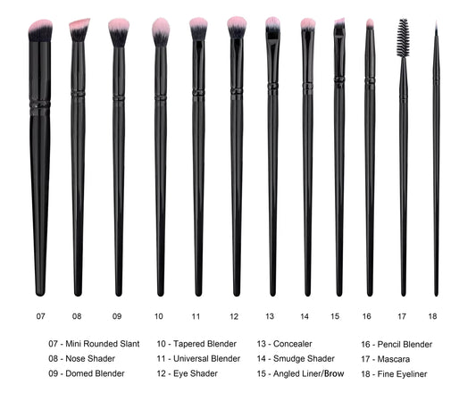 11 pieces eye  luxury Makeup Brush .